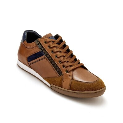 Sneakersy ze sznurówkami i zamkiem błyskawicznym Pédiconfort