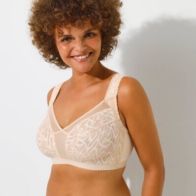 Koronkowy biustonosz termokurczliwy bez fiszbin