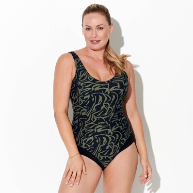 Jednodílné plavky Floresta s košíčky D+