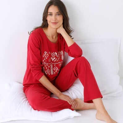 Pyžamo s kalhotami a potiskem