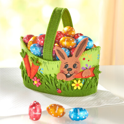 Velikonoční košíček  s plněnými vajíčky