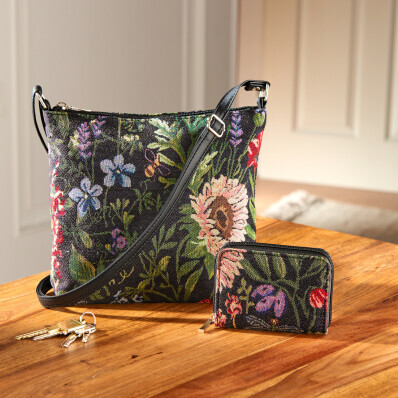 Gobelínová taška + peněženka RFID