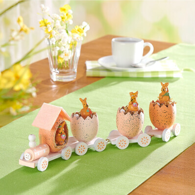 Velikonoční dřevěný vláček