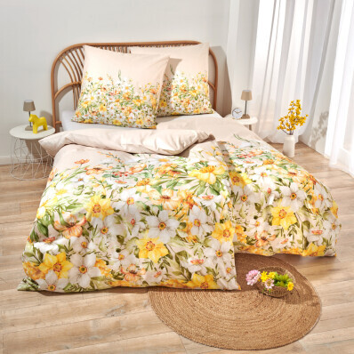 Ložní prádlo na jednolůžko Květy