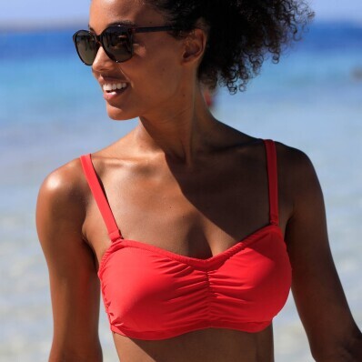 Solaro merevített fürdőruha melltartó