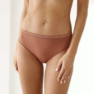 Set de 3 perechi de chiloți midi din bumbac elastic