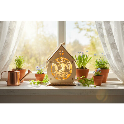 Dekorační LED domeček k zavěšení