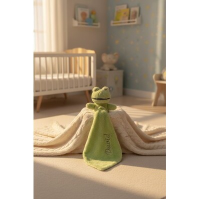 Plyšový usínáček s hračkou s výšivkou