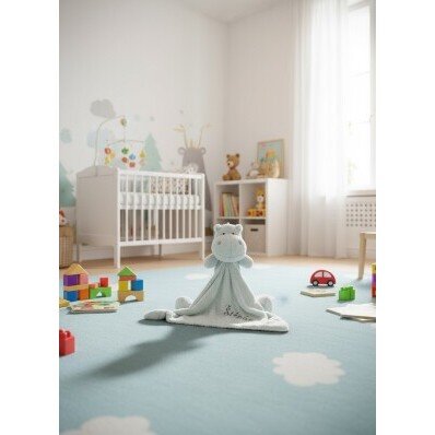 Plyšový usínáček s hračkou s výšivkou