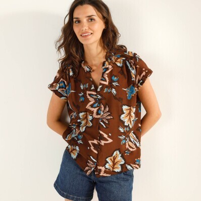 Košilová halenka s XXL potiskem