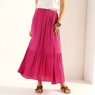 Dlouhá kreponová sukně