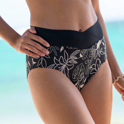 Купальні труси-максі з принтом Cidra