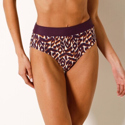 Plavkové maxi nohavičky s potlačou Araminda