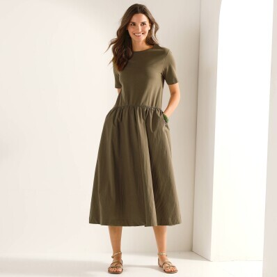 Сукня з 2 матеріалів