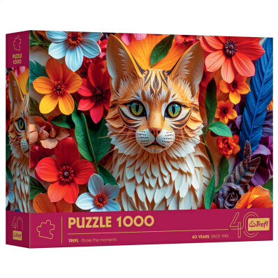 Puzzle 1000 dílků Jubilejní kočka