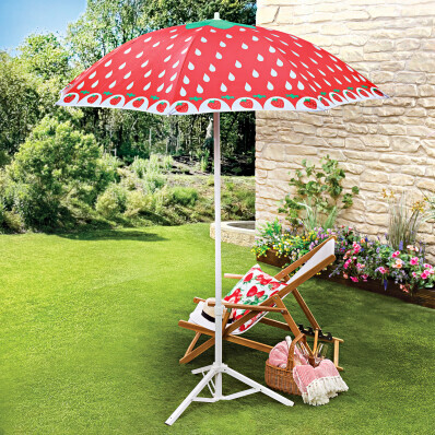 Přenosný slunečník Jahody