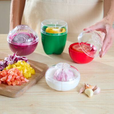 4 skladovací boxy s víčky