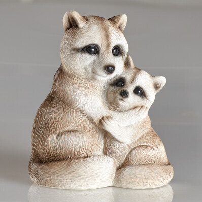 Dekorace Mýval s mládětem