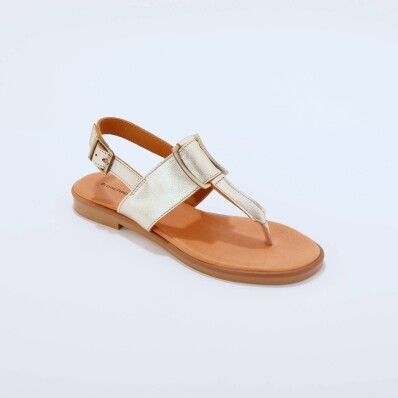 Skórzane sandały typu japonki