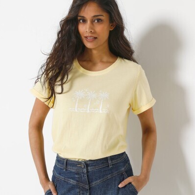 Koszulka z krótkim rękawem z nadrukiem 3 palm