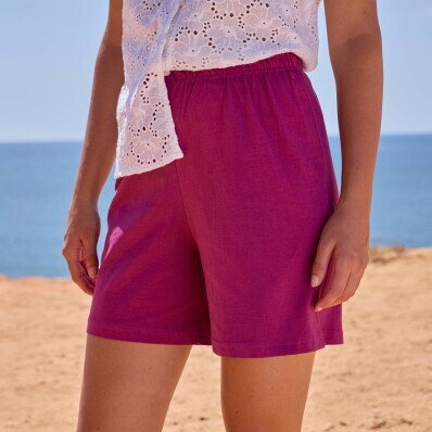 2 db bő szárú, rugalmas derékú rövidnadrág szett