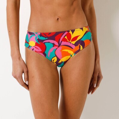 Majtki kąpielowe midi z nadrukiem Cayetana, miękkie w dotyku