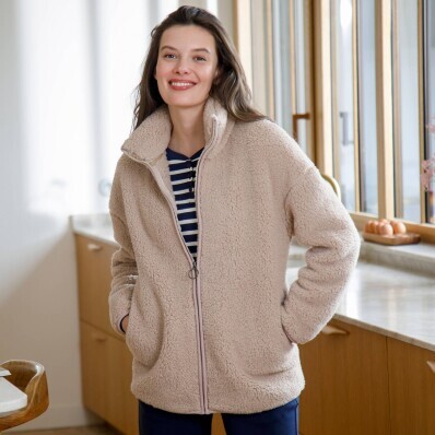Sherpa mikina na zip