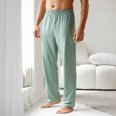 Pantaloni de pijama lungi de culoare uni
