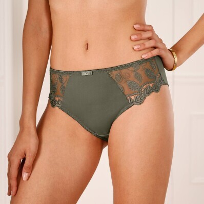 Zestaw 2 klasycznych majtek Rima marki Confidence Lingerie z mikrofibry i koronki
