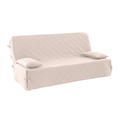Husă de canapea din pânză de bumbac matlasată, culoare uni, marca Colombine