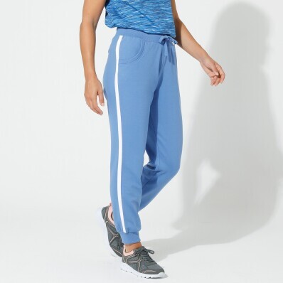 Pantaloni sport, melton bicolor