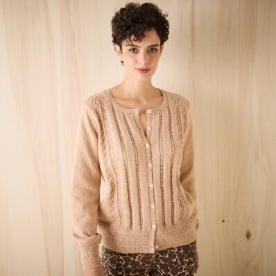 Cardigan ajurat