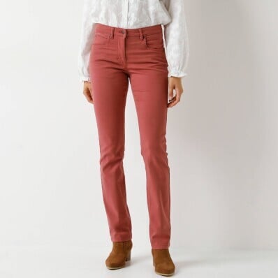 Pantaloni drepți modelatori cu 5 buzunare