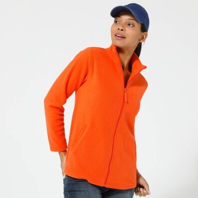 Hanorac cu fermoar din fleece