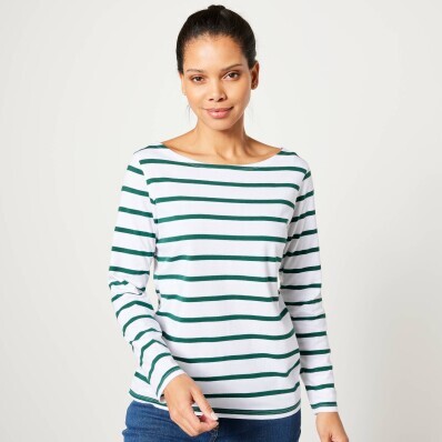 Tricou cu dungi, cu mâneci lungi