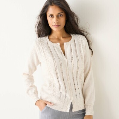 Cardigan ajurat