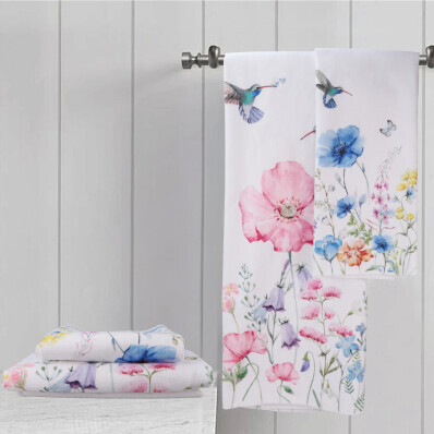2 prosoape cu model floral