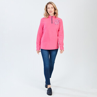 Hanorac din fleece cu broderie