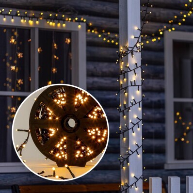 LED Světelný řetěz na kotouči 500 LED, 13 m