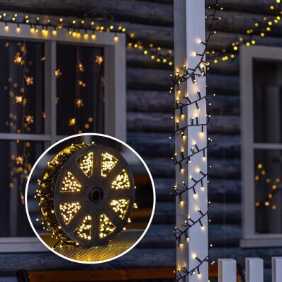 LED Svetelná reťaz na kotúči 1000 LED, 23 m