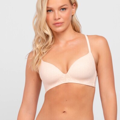 Diskrétní podprsenka s tvarovanými košíčky Secret Lace Dorina, bez kostic