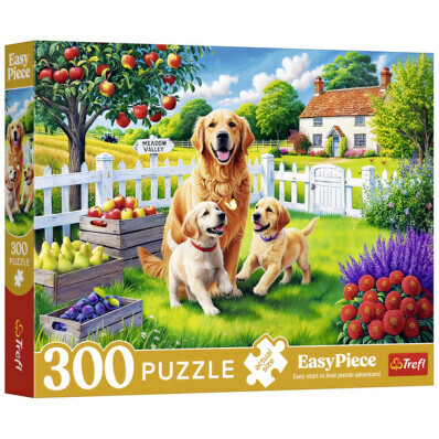 Puzzle  Psi v zahradě