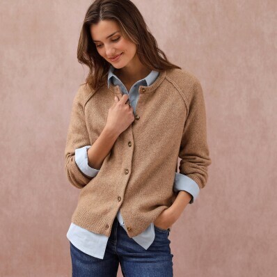 Miękki sweter typu pullover z domieszką wełny