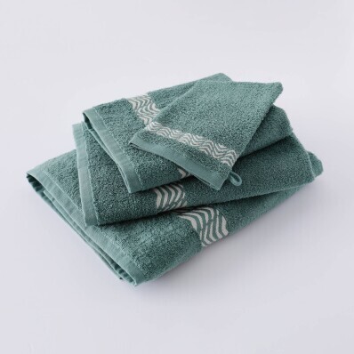 Koupelnový textil s originálním vyšitým lemem 420g/m2