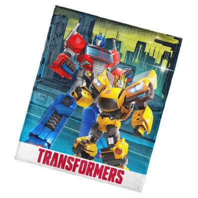 Detská deka Tranformers Bumblebee a Optimus Prime
