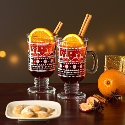 Set de 2 pahare pentru vin fiert
