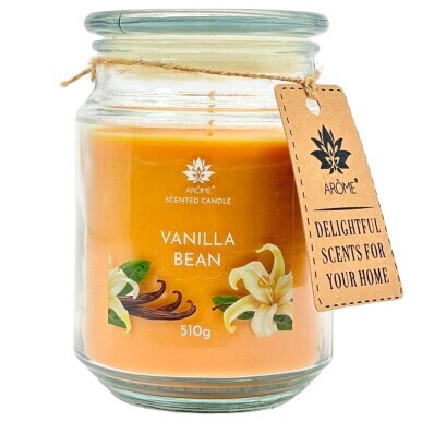 ARÔME Svíčka ve skle, Vanilla bean, 510 g
