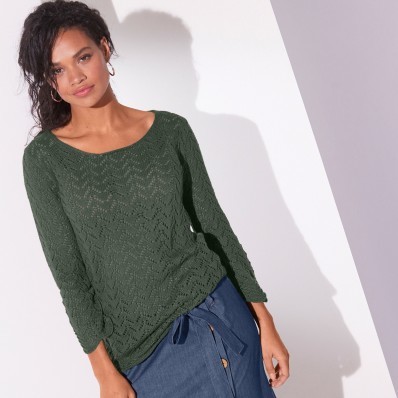 Pulovr z originálního úpletu