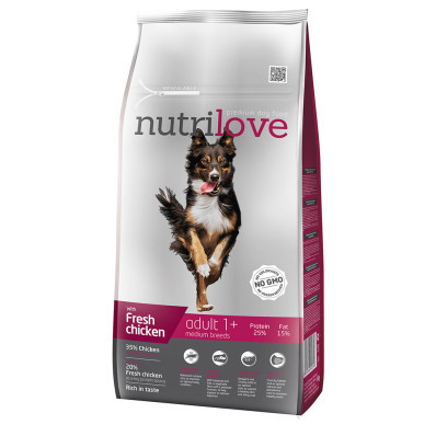 Nutrilove dog dry ADULT M 8kg