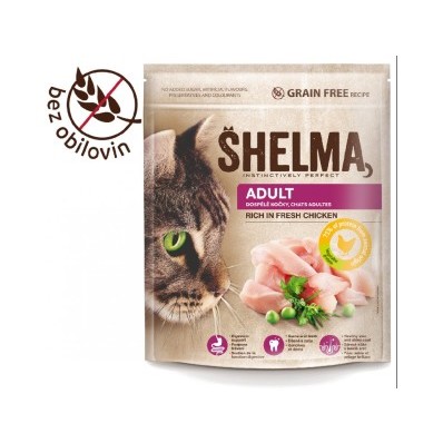 Shelma Adult bezobilné granule pro dospělé kočky 750g